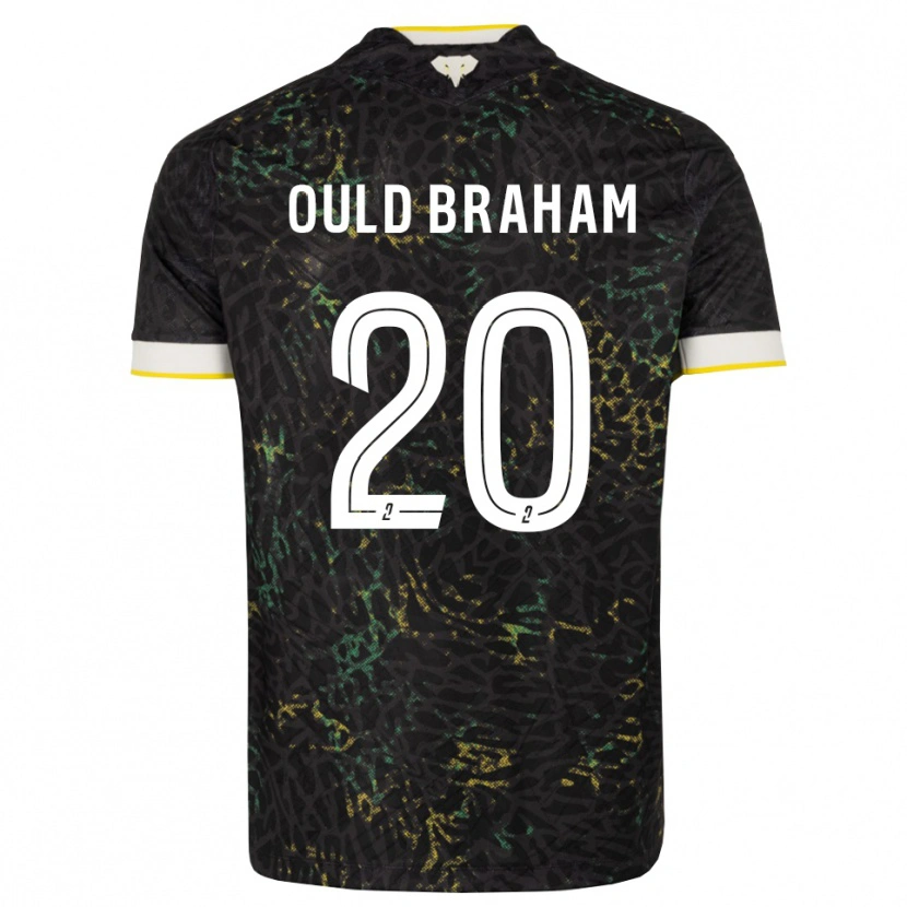 Danxen Enfant Maillot Amira Ould Braham #20 Noir Blanc Jaune Tenues Extérieur 2026/27 T-Shirt