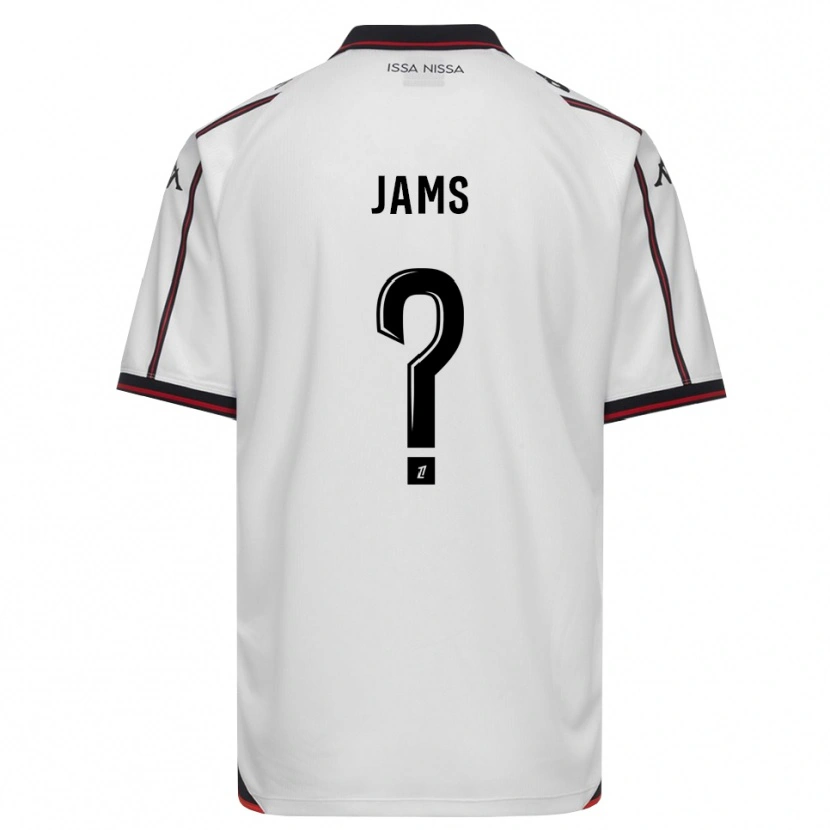 Danxen Enfant Maillot Dylan Jams #0 Noir Blanc Tenues Extérieur 2026/27 T-Shirt