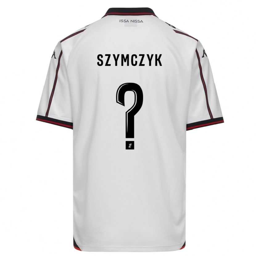 Danxen Enfant Maillot Kacper Szymczyk #0 Noir Blanc Tenues Extérieur 2026/27 T-Shirt
