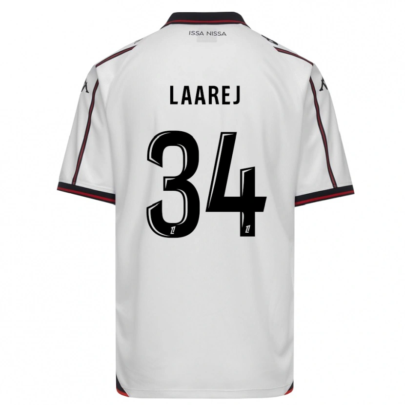 Danxen Enfant Maillot Nassim Laarej #34 Noir Blanc Tenues Extérieur 2026/27 T-Shirt