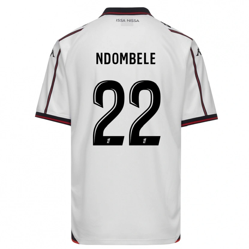 Danxen Enfant Maillot Tanguy Ndombele #22 Noir Blanc Tenues Extérieur 2026/27 T-Shirt