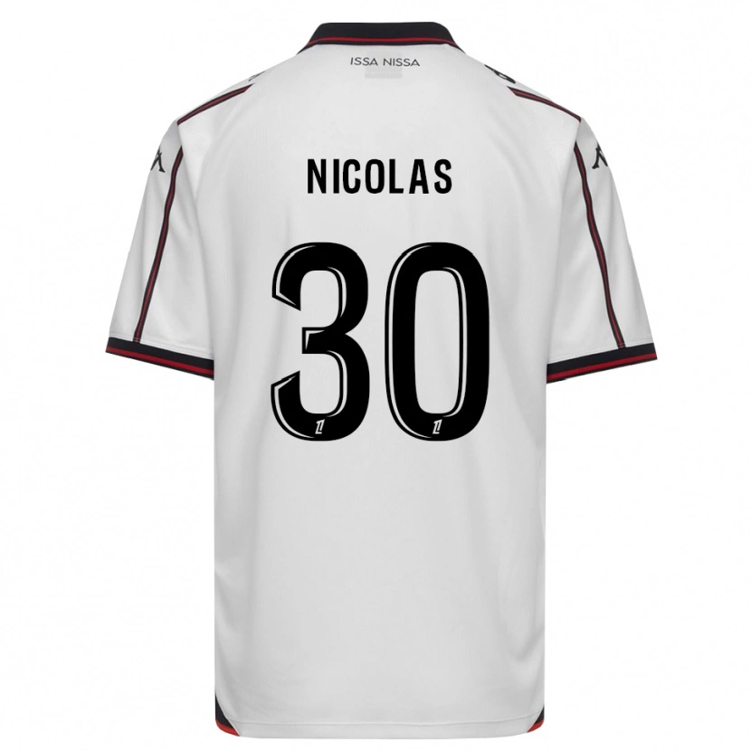 Danxen Enfant Maillot Lina-Lou Nicolas #30 Noir Blanc Tenues Extérieur 2026/27 T-Shirt