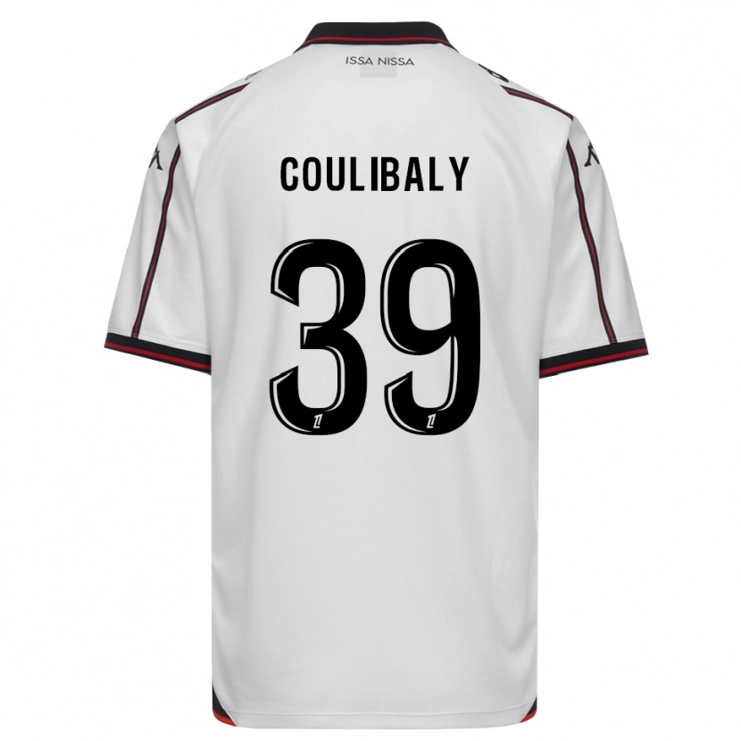 Danxen Enfant Maillot Djibril Coulibaly #39 Noir Blanc Tenues Extérieur 2026/27 T-Shirt