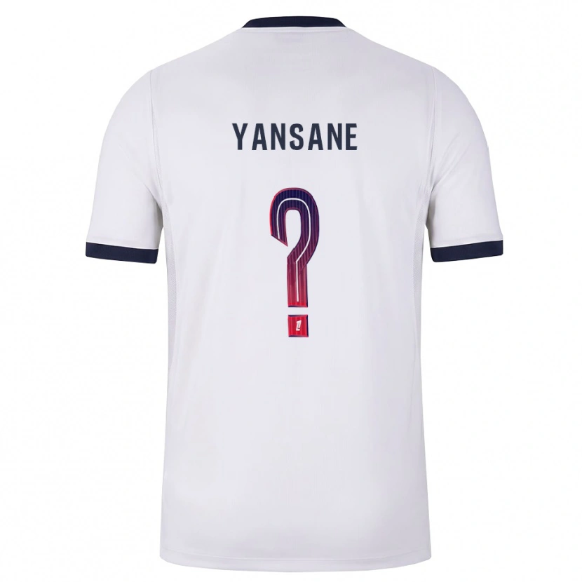 Danxen Enfant Maillot Sekou Yansane #0 Blanc Noir Rouge Tenues Extérieur 2026/27 T-Shirt