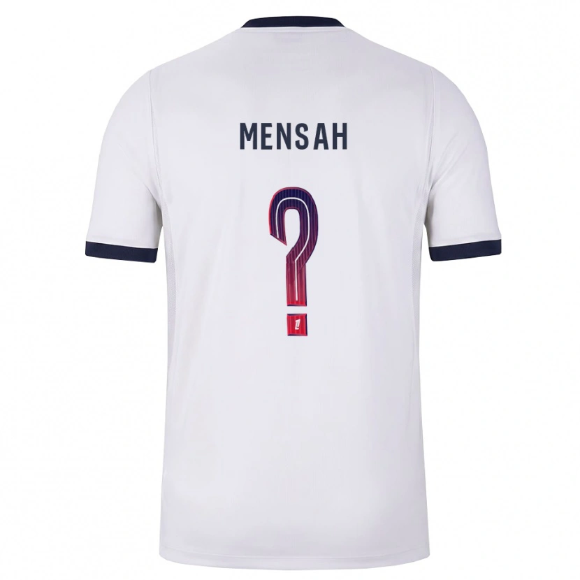 Danxen Enfant Maillot Isaac Mensah #0 Blanc Noir Rouge Tenues Extérieur 2026/27 T-Shirt