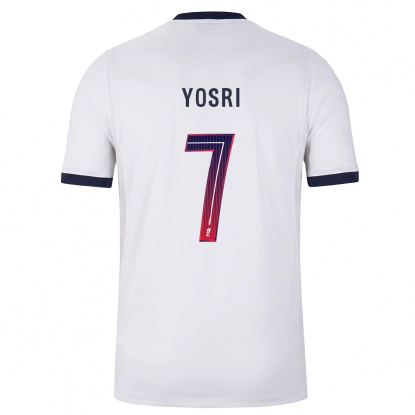 Danxen Enfant Maillot Bouzid Yosri #7 Blanc Noir Rouge Tenues Extérieur 2026/27 T-Shirt