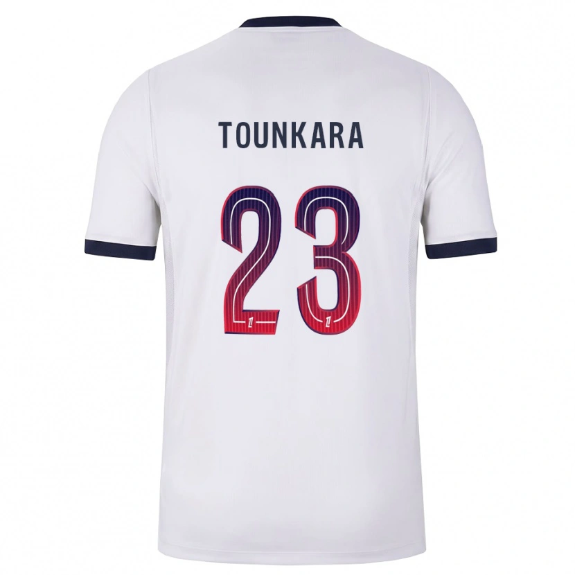 Danxen Enfant Maillot Aïssatou Tounkara #23 Blanc Noir Rouge Tenues Extérieur 2026/27 T-Shirt
