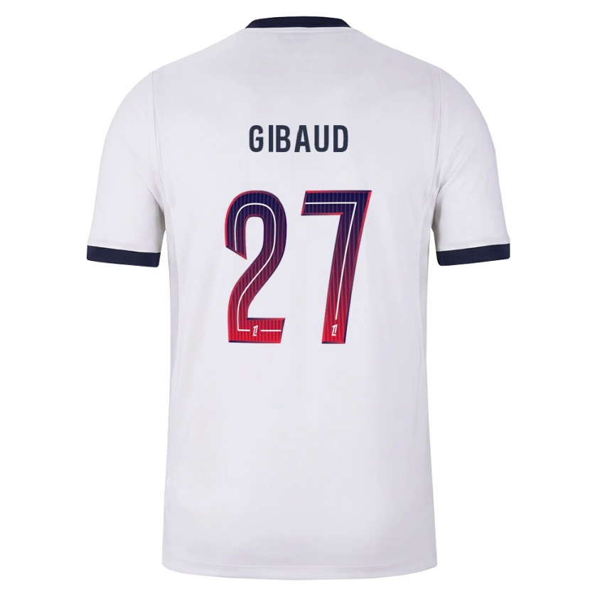 Danxen Enfant Maillot Pierre Gibaud #27 Blanc Noir Rouge Tenues Extérieur 2026/27 T-Shirt