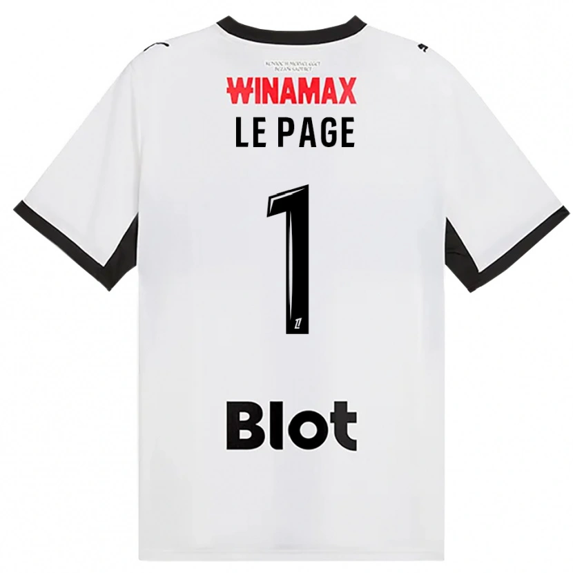 Danxen Enfant Maillot Noé Le Page #1 Noir Blanc Rouge Tenues Extérieur 2026/27 T-Shirt