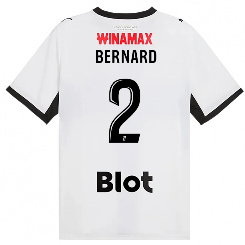 Danxen Enfant Maillot Alexis Bernard #2 Noir Blanc Rouge Tenues Extérieur 2026/27 T-Shirt