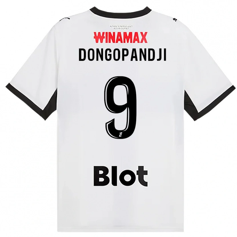 Danxen Enfant Maillot Kelvin Dongopandji #9 Noir Blanc Rouge Tenues Extérieur 2026/27 T-Shirt