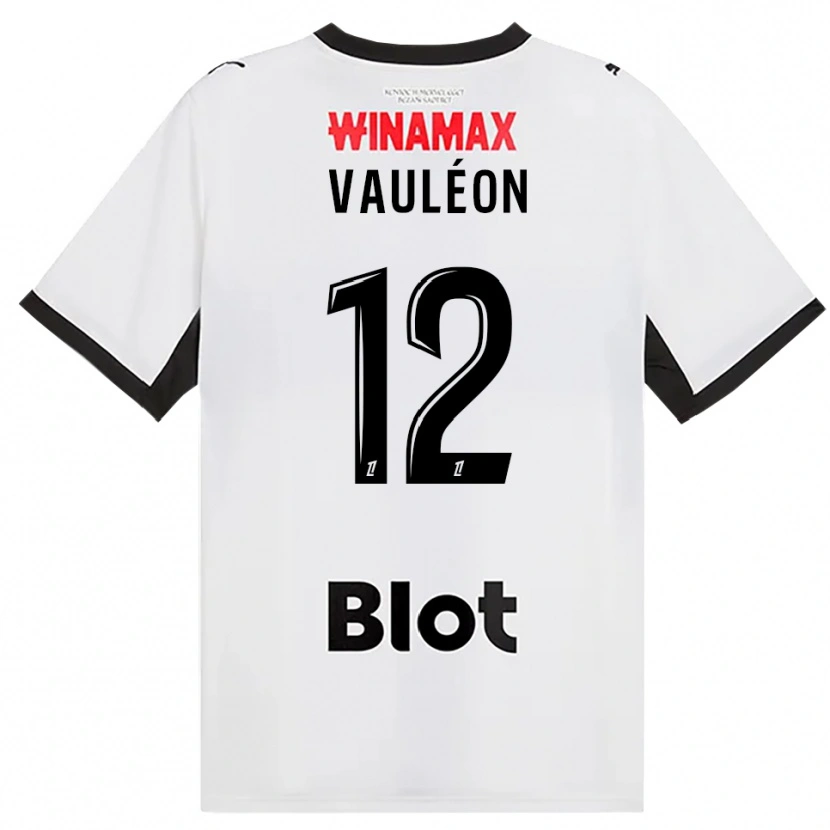 Danxen Enfant Maillot Antoine Vauléon #12 Noir Blanc Rouge Tenues Extérieur 2026/27 T-Shirt
