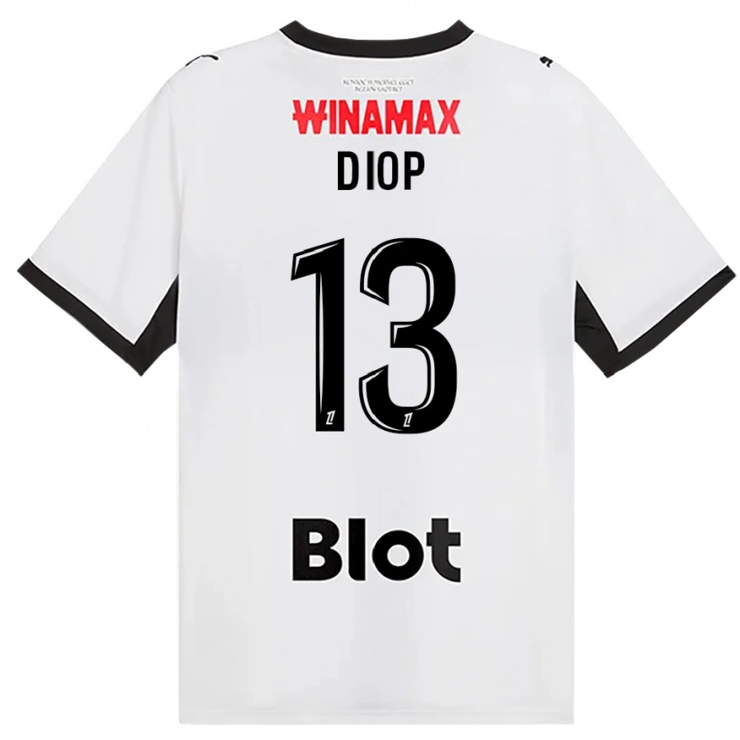 Danxen Enfant Maillot Noham Diop #13 Noir Blanc Rouge Tenues Extérieur 2026/27 T-Shirt