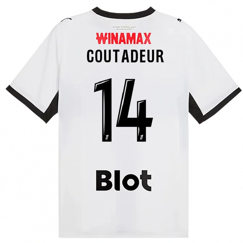 Danxen Enfant Maillot Diego Coutadeur #14 Noir Blanc Rouge Tenues Extérieur 2026/27 T-Shirt