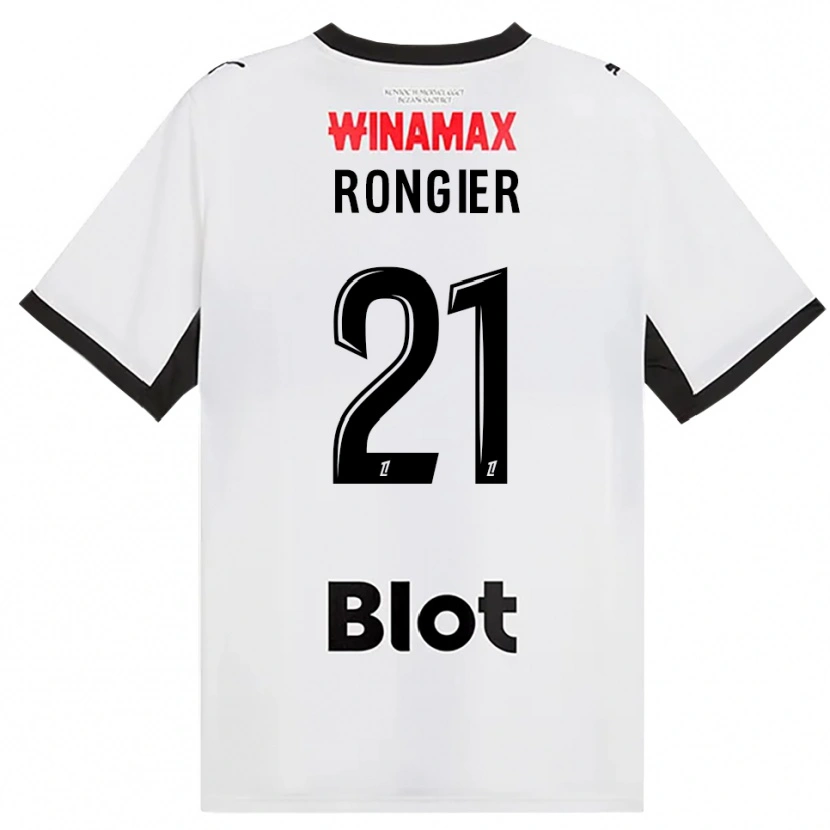 Danxen Enfant Maillot Valentin Rongier #21 Noir Blanc Rouge Tenues Extérieur 2026/27 T-Shirt