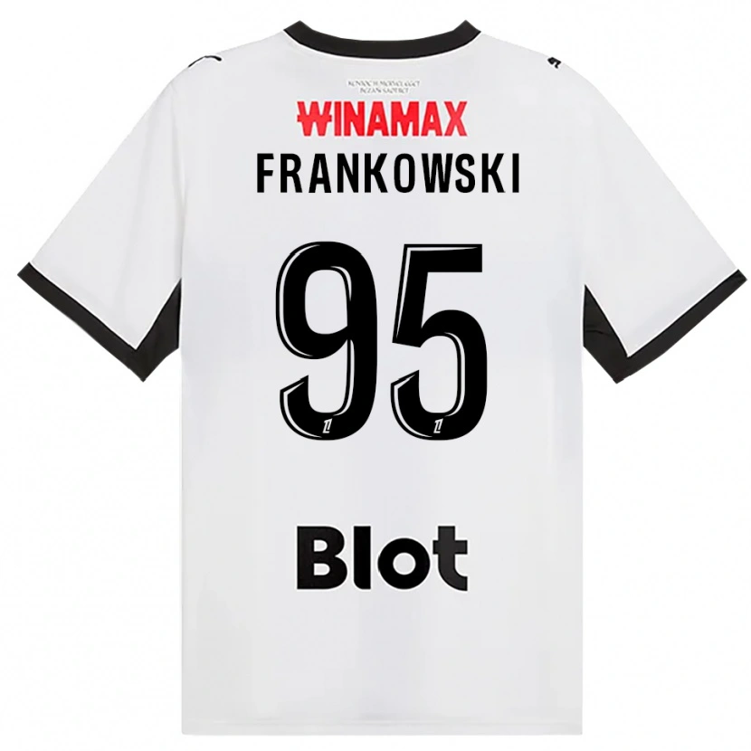 Danxen Enfant Maillot Przemyslaw Frankowski #95 Noir Blanc Rouge Tenues Extérieur 2026/27 T-Shirt