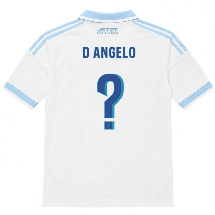 Danxen Enfant Maillot Gianni D'angelo #0 Bleu Ciel Clair Blanc Rouge Tenues Extérieur 2026/27 T-Shirt