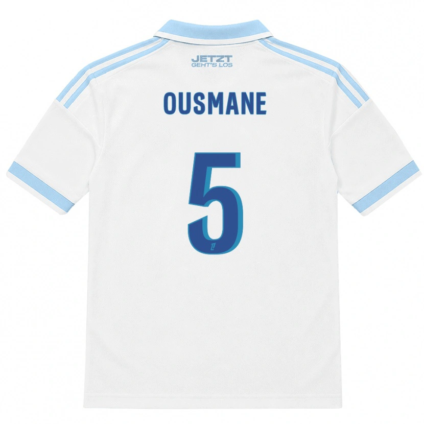 Danxen Enfant Maillot Abdoulaye Ousmane #5 Bleu Ciel Clair Blanc Rouge Tenues Extérieur 2026/27 T-Shirt