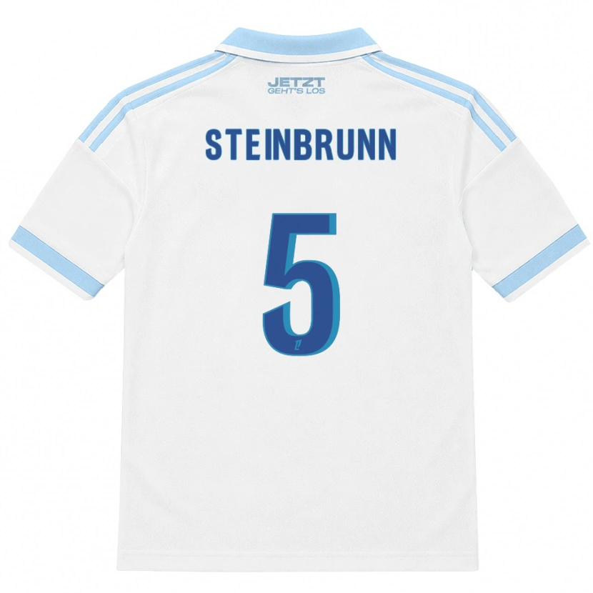 Danxen Enfant Maillot Théo Steinbrunn #5 Bleu Ciel Clair Blanc Rouge Tenues Extérieur 2026/27 T-Shirt