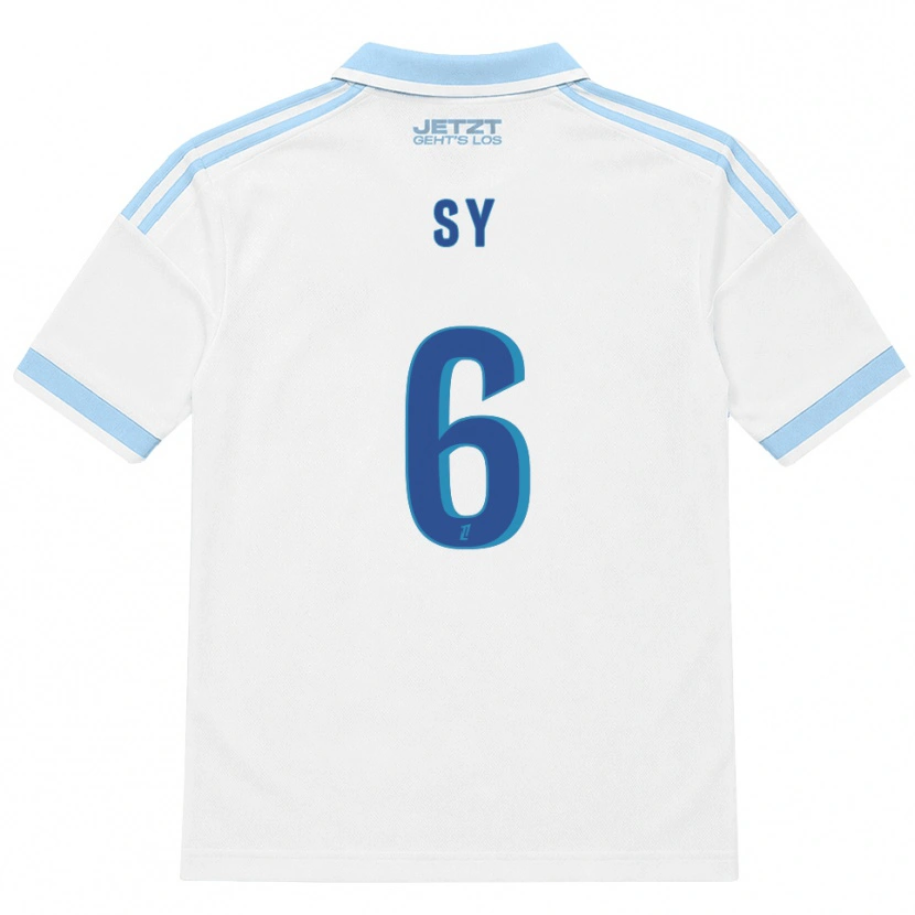 Danxen Enfant Maillot Demba Sy #6 Bleu Ciel Clair Blanc Rouge Tenues Extérieur 2026/27 T-Shirt