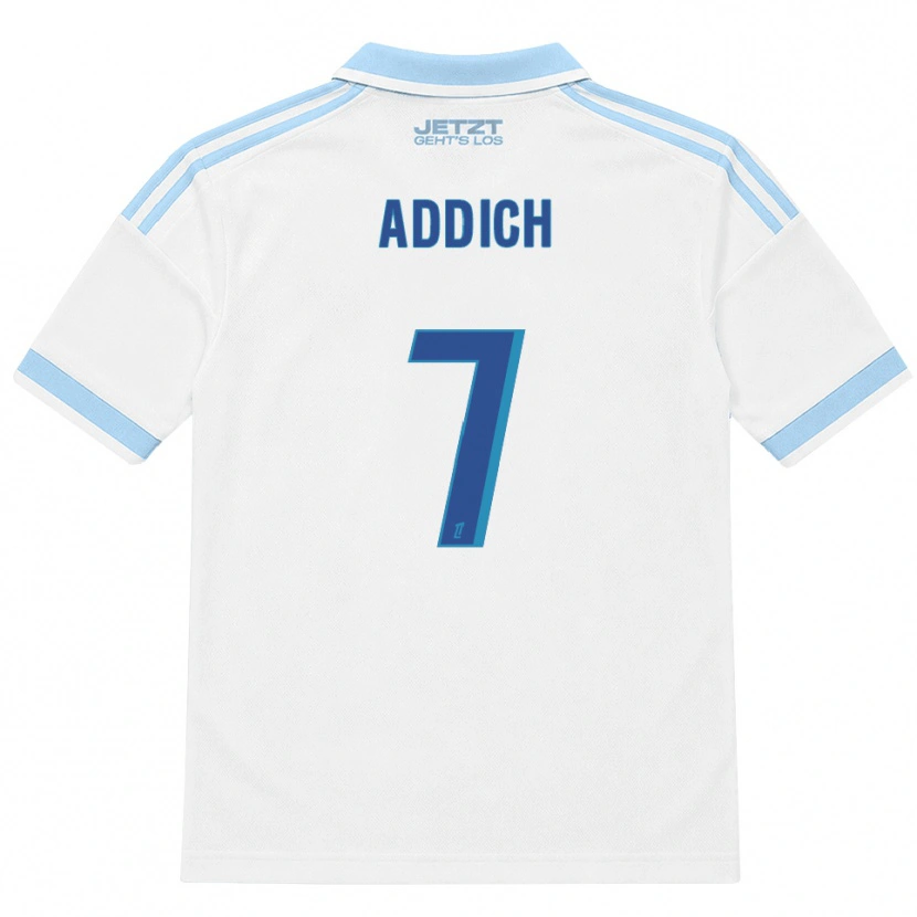 Danxen Enfant Maillot Yanis Addich #7 Bleu Ciel Clair Blanc Rouge Tenues Extérieur 2026/27 T-Shirt