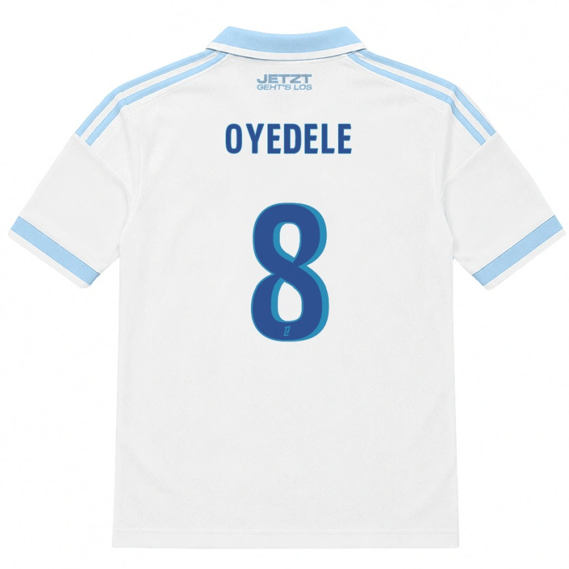 Danxen Enfant Maillot Maxi Oyedele #8 Bleu Ciel Clair Blanc Rouge Tenues Extérieur 2026/27 T-Shirt