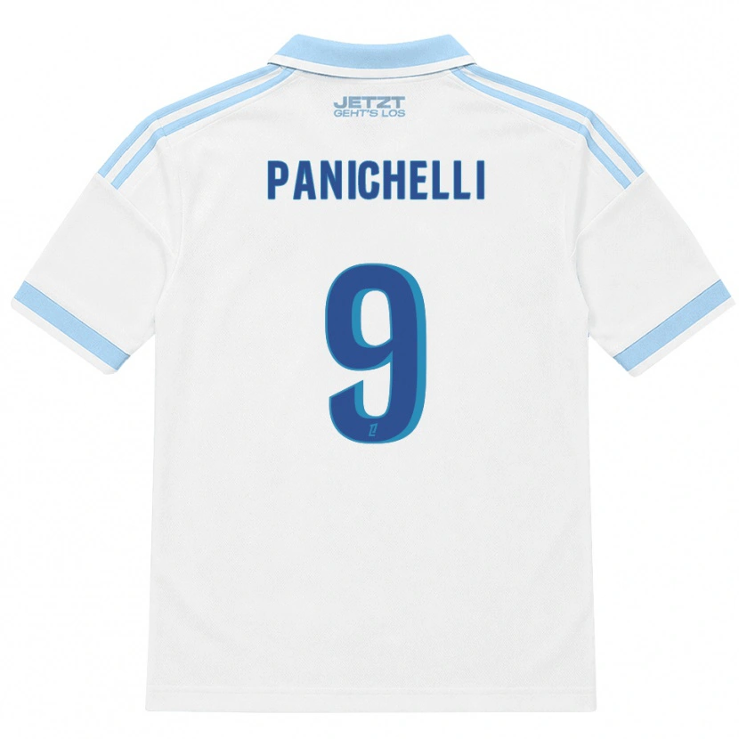 Danxen Enfant Maillot Joaquín Panichelli #9 Bleu Ciel Clair Blanc Rouge Tenues Extérieur 2026/27 T-Shirt