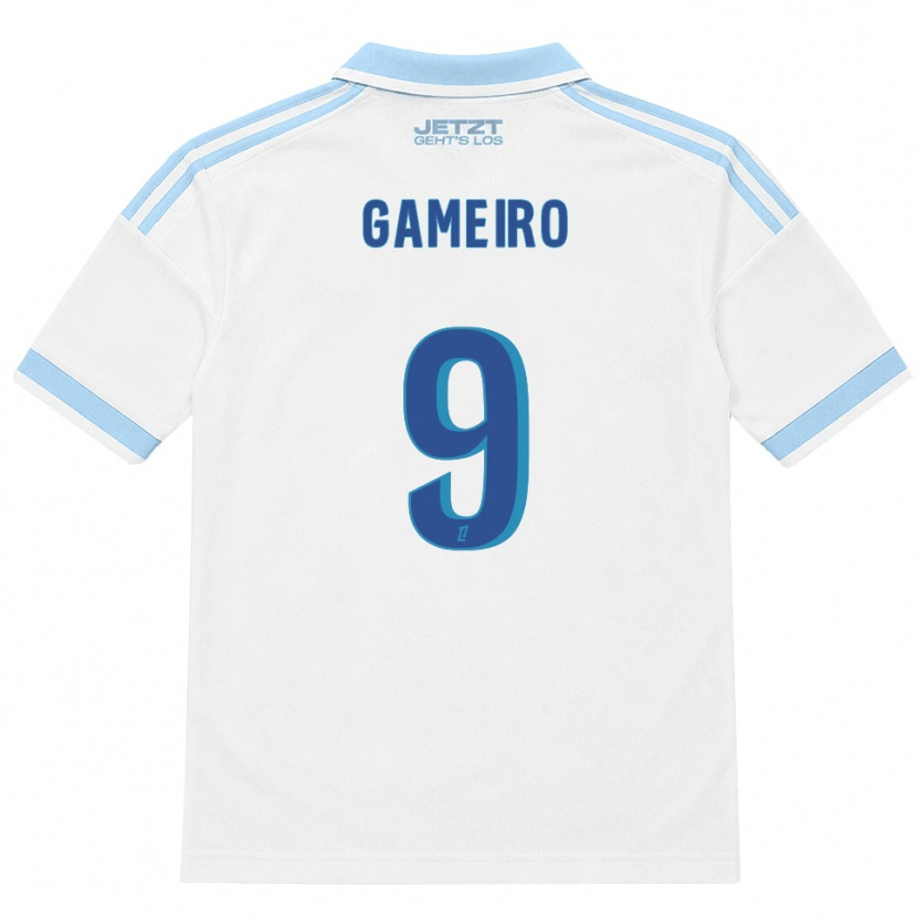 Danxen Enfant Maillot Kévin Gameiro #9 Bleu Ciel Clair Blanc Rouge Tenues Extérieur 2026/27 T-Shirt