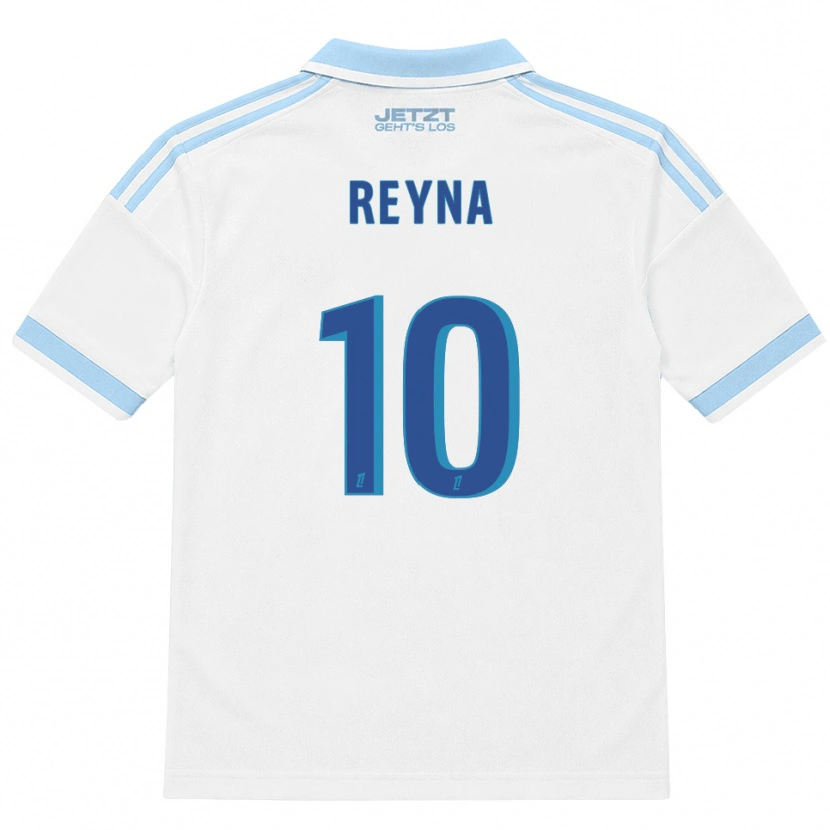 Danxen Enfant Maillot Giovanni Reyna #10 Bleu Ciel Clair Blanc Rouge Tenues Extérieur 2026/27 T-Shirt