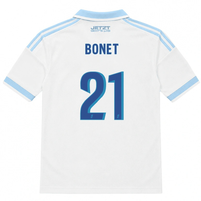 Danxen Enfant Maillot Élise Bonet #21 Bleu Ciel Clair Blanc Rouge Tenues Extérieur 2026/27 T-Shirt