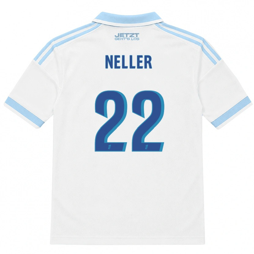 Danxen Enfant Maillot Chloé Neller #22 Bleu Ciel Clair Blanc Rouge Tenues Extérieur 2026/27 T-Shirt