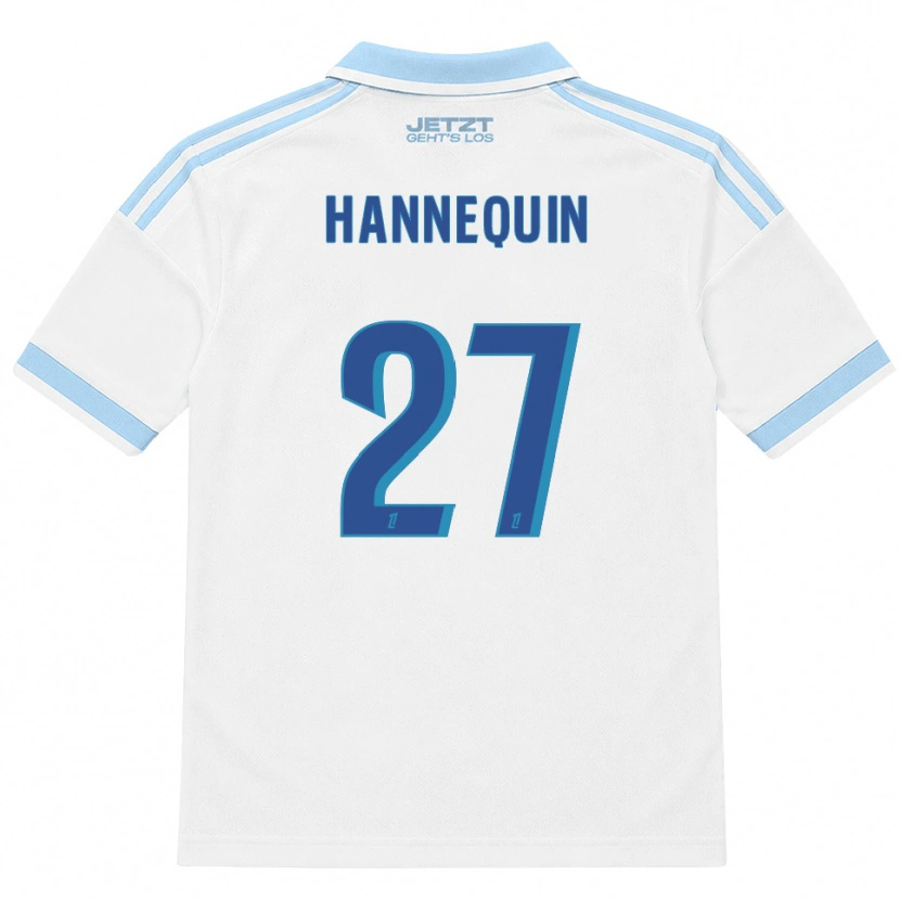 Danxen Enfant Maillot Laurine Hannequin #27 Bleu Ciel Clair Blanc Rouge Tenues Extérieur 2026/27 T-Shirt