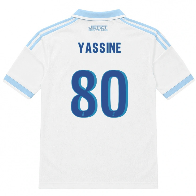Danxen Enfant Maillot Gessime Yassine #80 Bleu Ciel Clair Blanc Rouge Tenues Extérieur 2026/27 T-Shirt