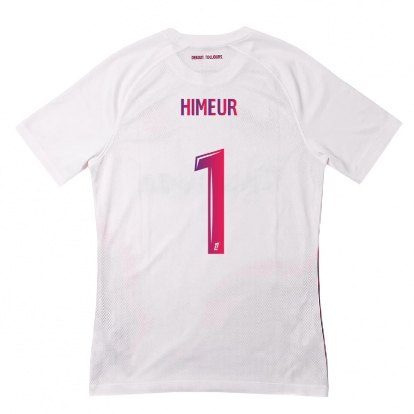 Danxen Enfant Maillot Thomas Himeur #1 Blanc Rose Violet Tenues Extérieur 2026/27 T-Shirt