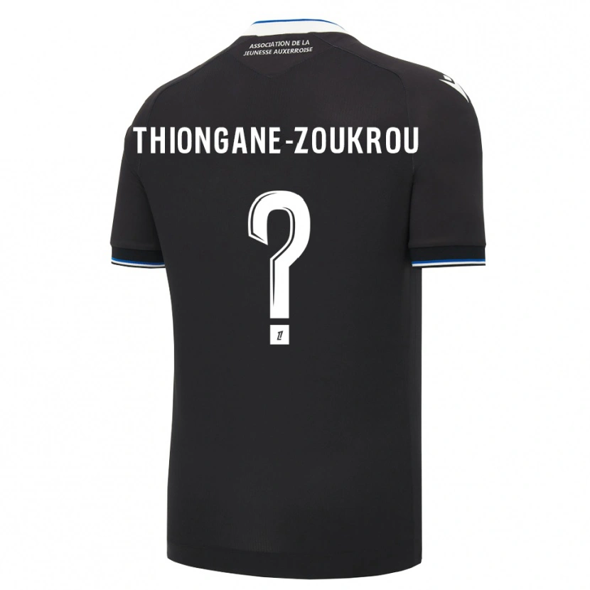 Danxen Enfant Maillot Ackah-Tidiane Zoukrou #0 Noir Bleu Blanc Tenues Extérieur 2026/27 T-Shirt