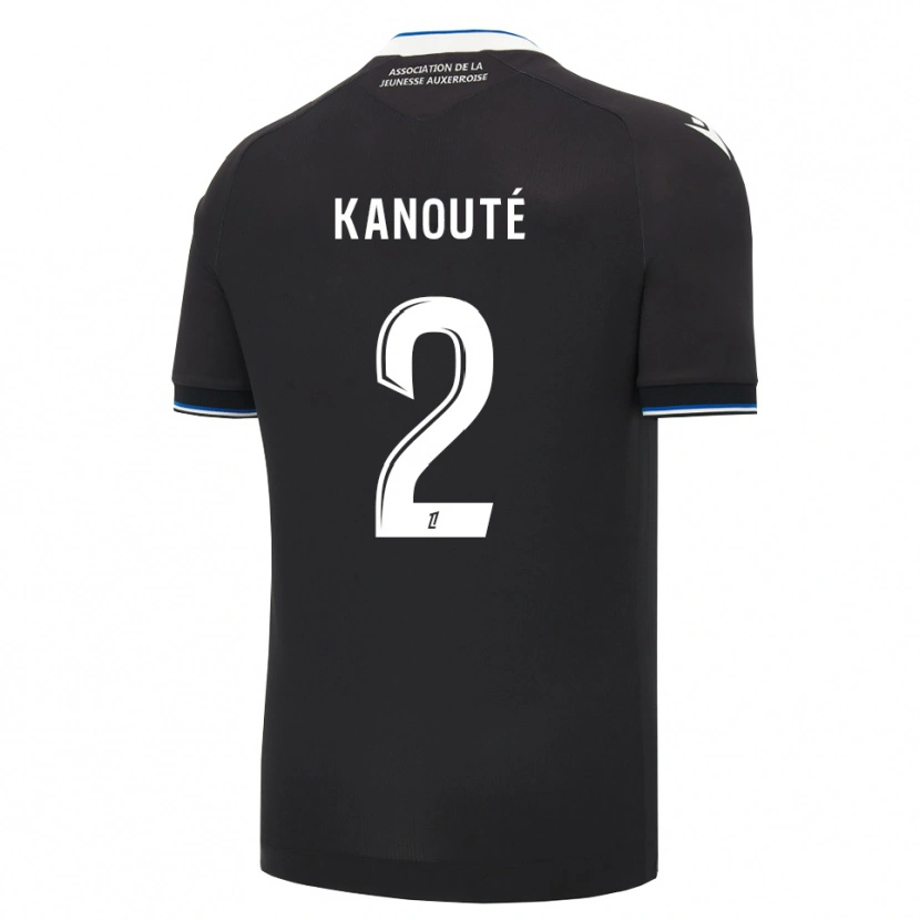 Danxen Enfant Maillot Ibrahima Kanouté #2 Noir Bleu Blanc Tenues Extérieur 2026/27 T-Shirt
