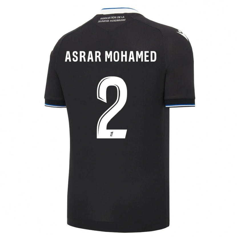 Danxen Enfant Maillot El Asrar Mohamed #2 Noir Bleu Blanc Tenues Extérieur 2026/27 T-Shirt