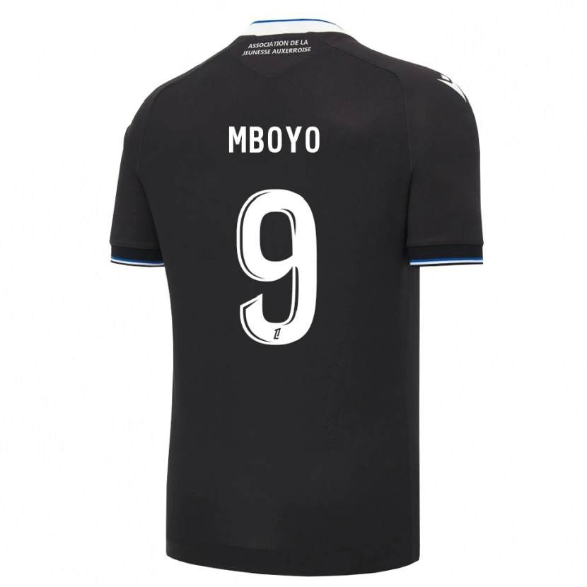 Danxen Enfant Maillot Andy Mboyo #9 Noir Bleu Blanc Tenues Extérieur 2026/27 T-Shirt