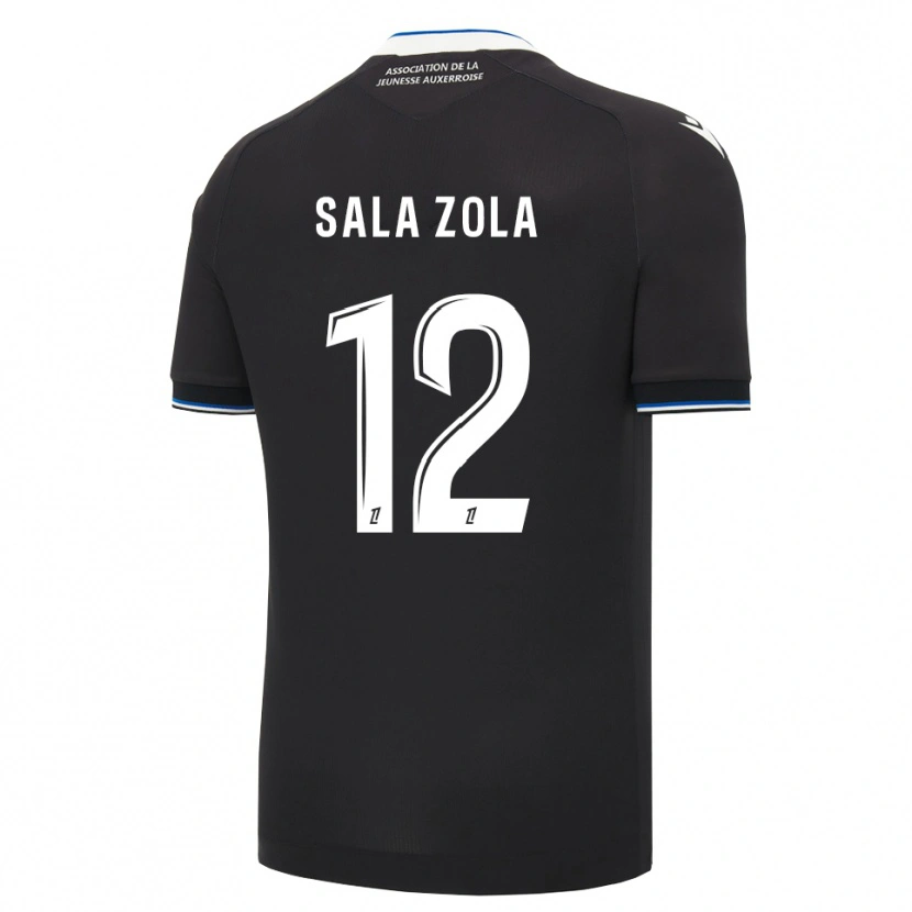 Danxen Enfant Maillot Benaja Sala Zola #12 Noir Bleu Blanc Tenues Extérieur 2026/27 T-Shirt