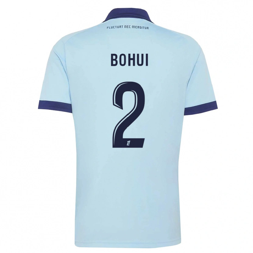Danxen Enfant Maillot Isaiah Bohui #2 Bleu Barbeau Noir Tenues Extérieur 2026/27 T-Shirt