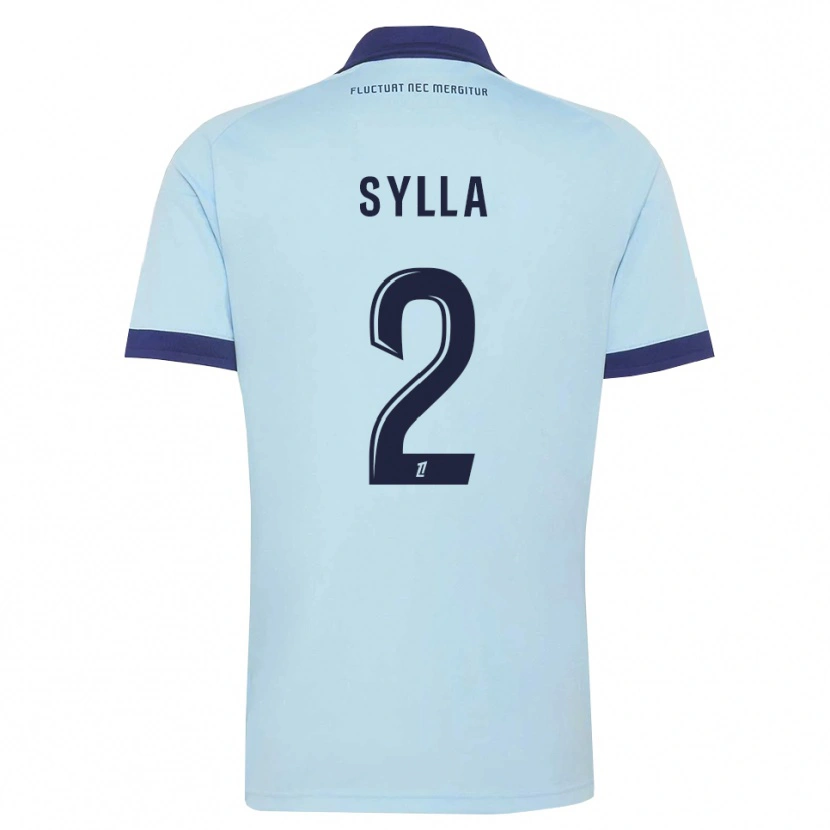 Danxen Enfant Maillot Mohamed Sylla #2 Bleu Barbeau Noir Tenues Extérieur 2026/27 T-Shirt
