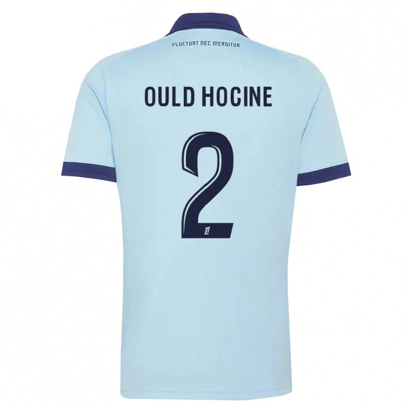 Danxen Enfant Maillot Célina Ould Hocine #2 Bleu Barbeau Noir Tenues Extérieur 2026/27 T-Shirt