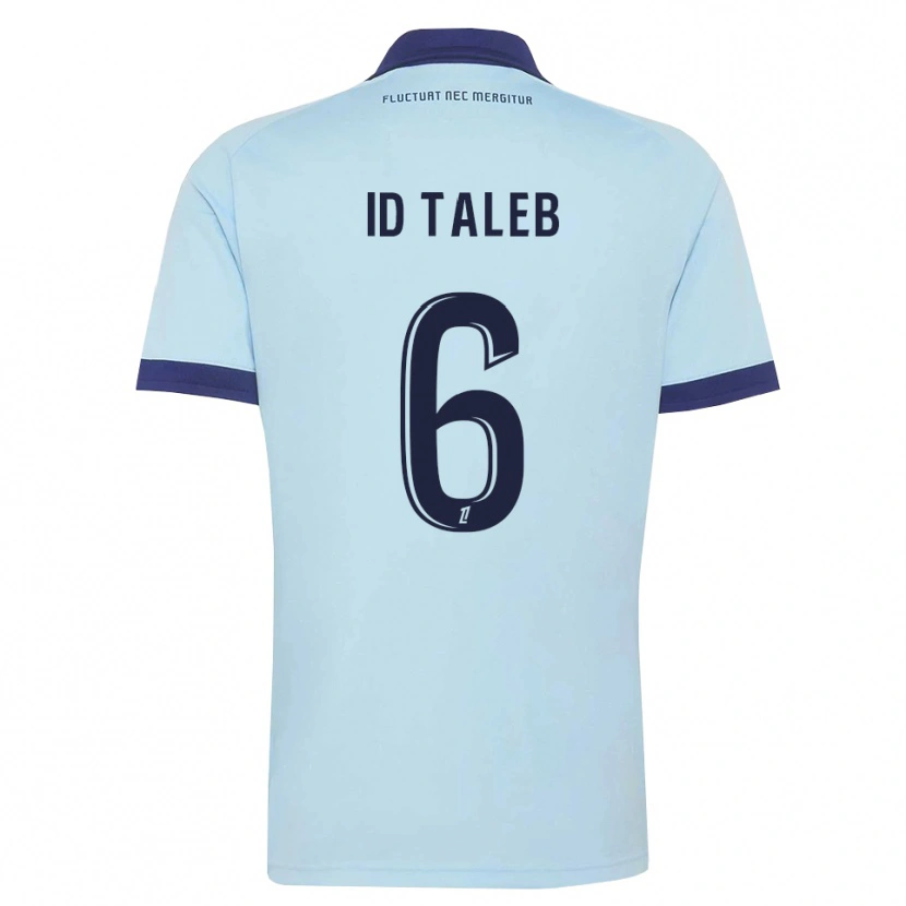Danxen Enfant Maillot Samy Id Taleb #6 Bleu Barbeau Noir Tenues Extérieur 2026/27 T-Shirt