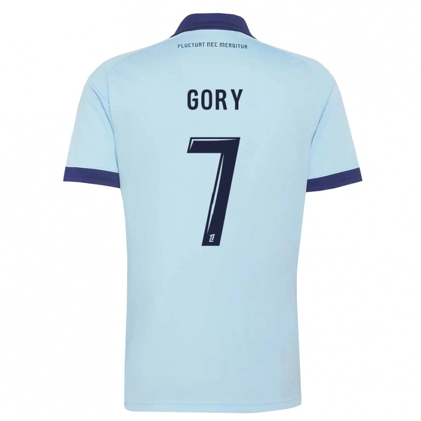 Danxen Enfant Maillot Alimami Gory #7 Bleu Barbeau Noir Tenues Extérieur 2026/27 T-Shirt