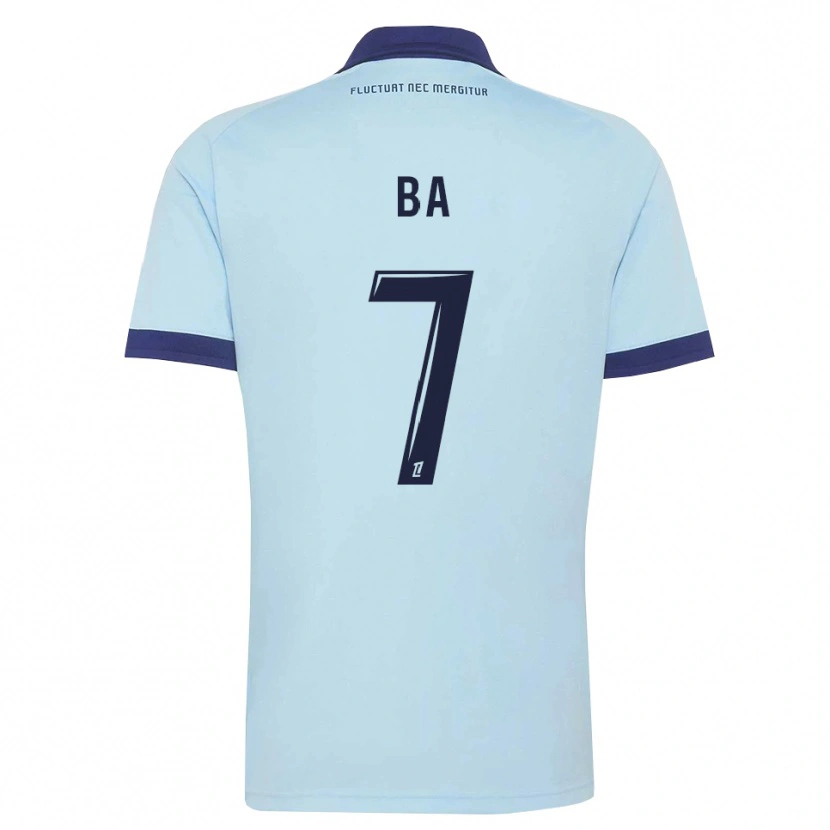 Danxen Enfant Maillot Mohamed Ba #7 Bleu Barbeau Noir Tenues Extérieur 2026/27 T-Shirt