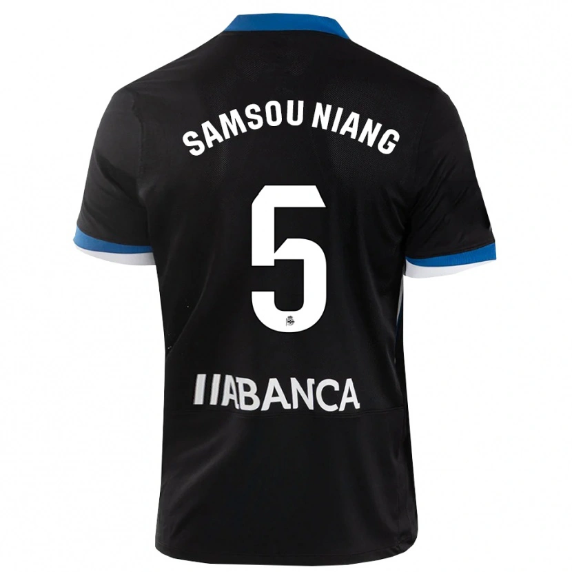 Danxen Enfant Maillot Papa Samsou Niang #5 Noir Bleu Blanc Tenues Extérieur 2026/27 T-Shirt