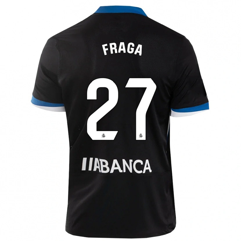 Danxen Enfant Maillot Álvaro Fraga #27 Noir Bleu Blanc Tenues Extérieur 2026/27 T-Shirt