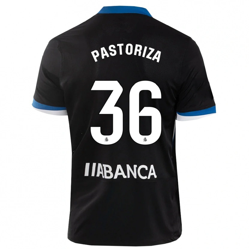 Danxen Enfant Maillot Guille Pastoriza #36 Noir Bleu Blanc Tenues Extérieur 2026/27 T-Shirt