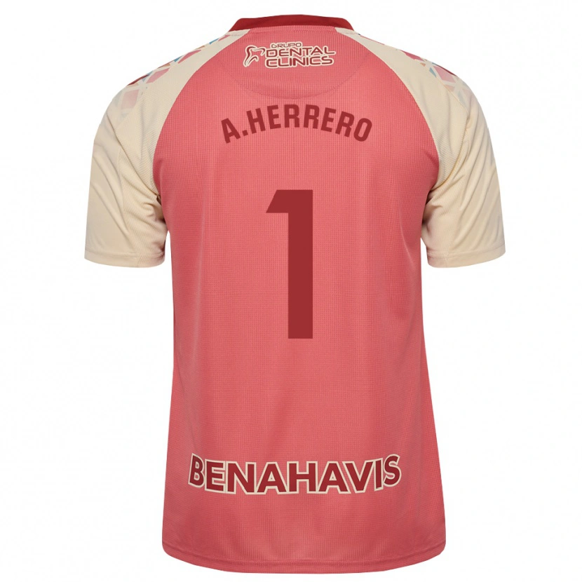 Danxen Enfant Maillot Alfonso Herrero #1 Rose Pâle Rouge Bleu Tenues Extérieur 2026/27 T-Shirt