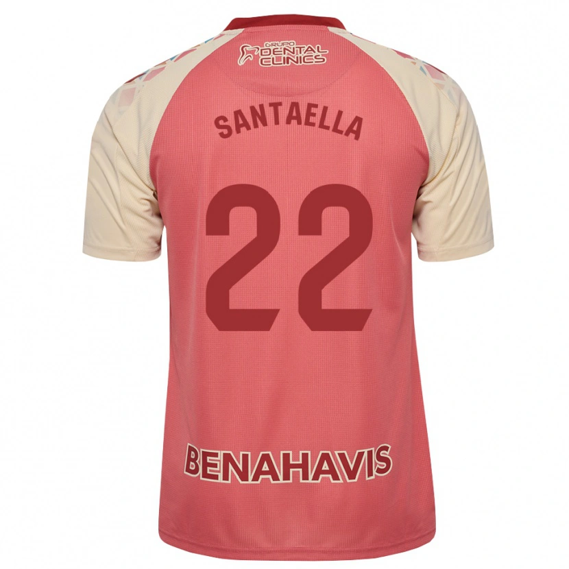 Danxen Enfant Maillot Miguel Santaella #22 Rose Pâle Rouge Bleu Tenues Extérieur 2026/27 T-Shirt